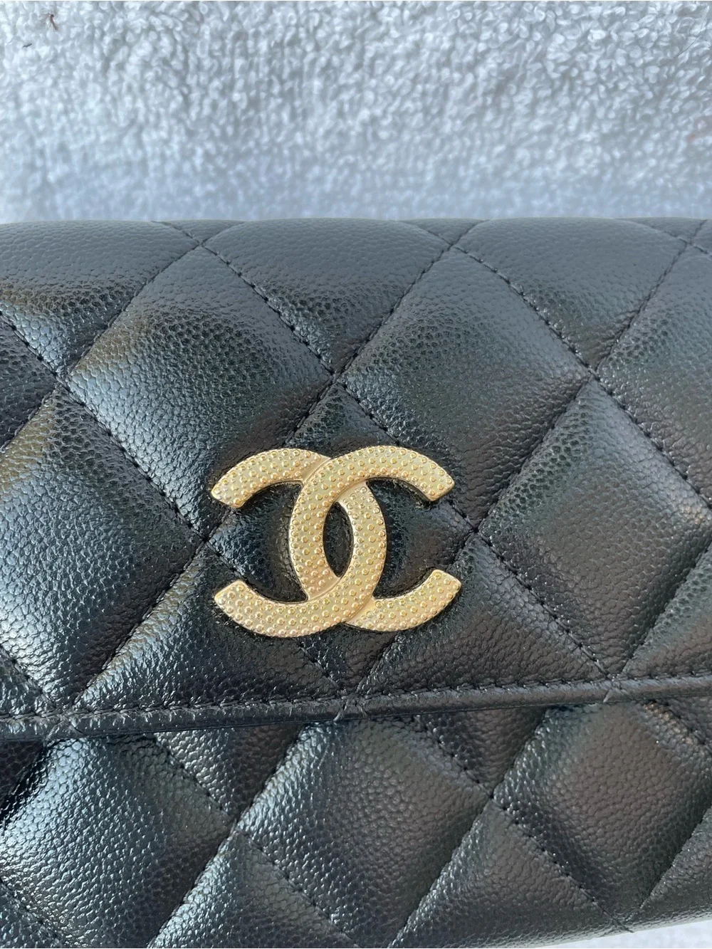 🖤Black Chanel  Caviar flap long wallet